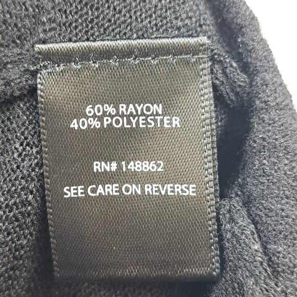 Torrid Cardigan Plus 1X Slub Knit Drape Open Front Sweater Lightweight Black - Picture 10 of 10